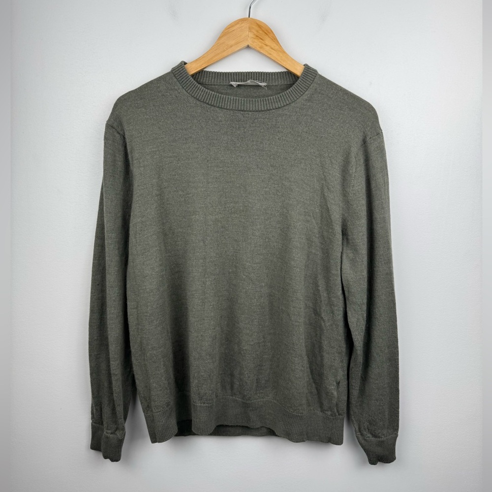 Everlane Men Green Wool Sweater Size Large